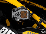 Nighthawk G2 LED Side Mirror Yellow Lens Kit yellow lens side detail — Assault Industries