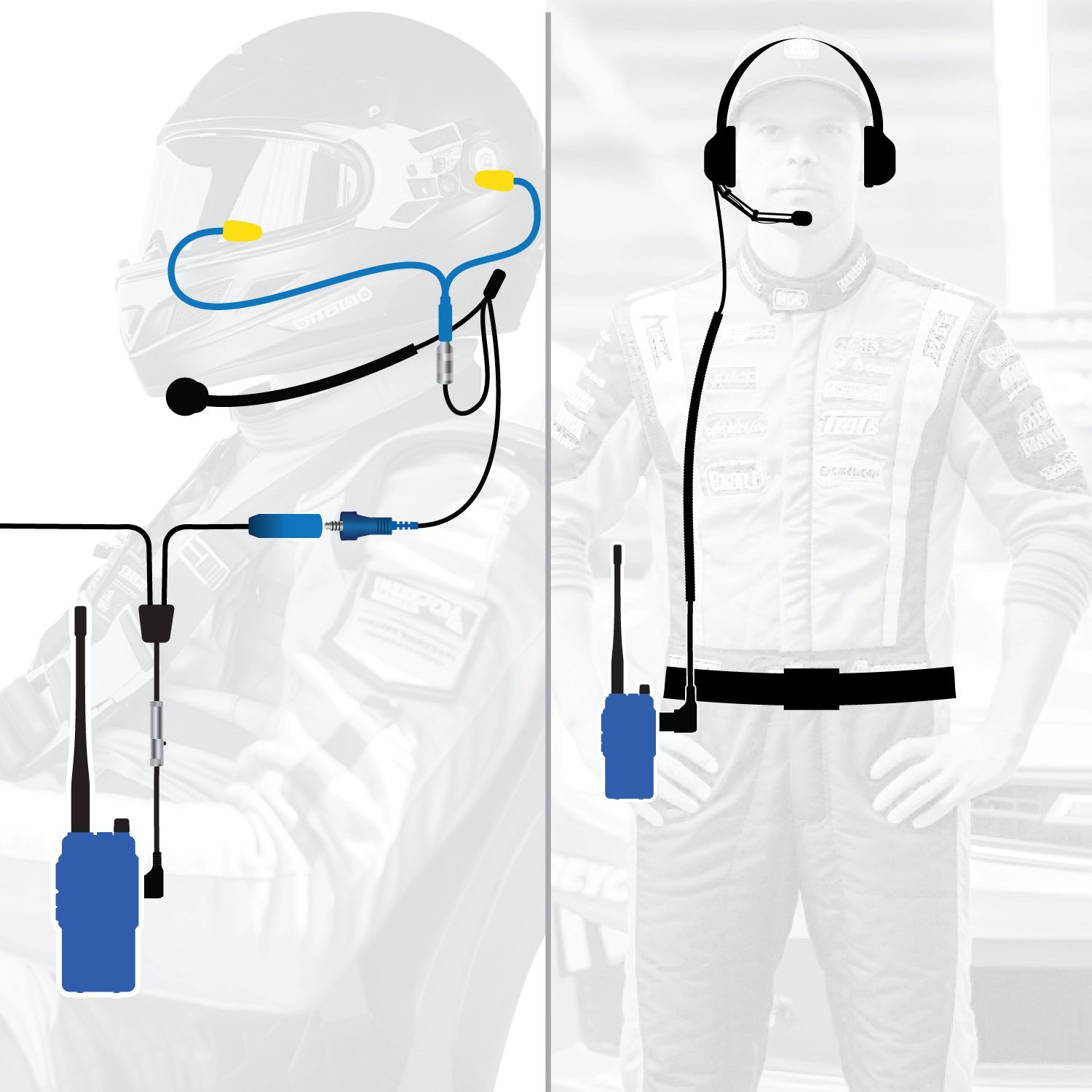 Photo of RUGGED Wired Driver and Crew Chief Racing Kit with R1 Radios by Rugged Radios - Premium for UTVs / Side by Sides