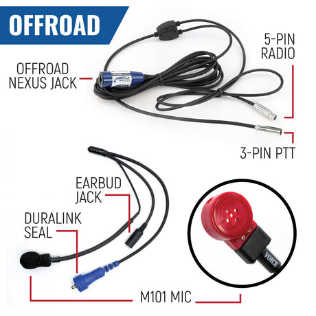 Photo of RUGGED Wired Driver Only Communication Kit with R1 Radio by Rugged Radios - Premium for UTVs / Side by Sides