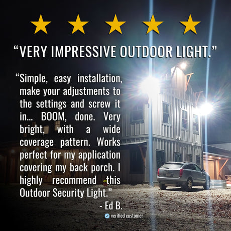 Photo of Outdoor Security Motion Yard Flood Light by STKR Concepts - Premium Light Bars for UTVs / Side by Sides