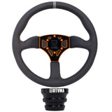 Photo of UTVMA Octane Leather Steering Wheel With Hub (Polaris, Can Am Models) by UTV Mountain Accessories - Premium Steering Wheel for UTVs / Side by Sides
