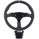 Photo of UTVMA Octane Leather Steering Wheel With Hub (Polaris, Can Am Models) by UTV Mountain Accessories - Premium Steering Wheel for UTVs / Side by Sides