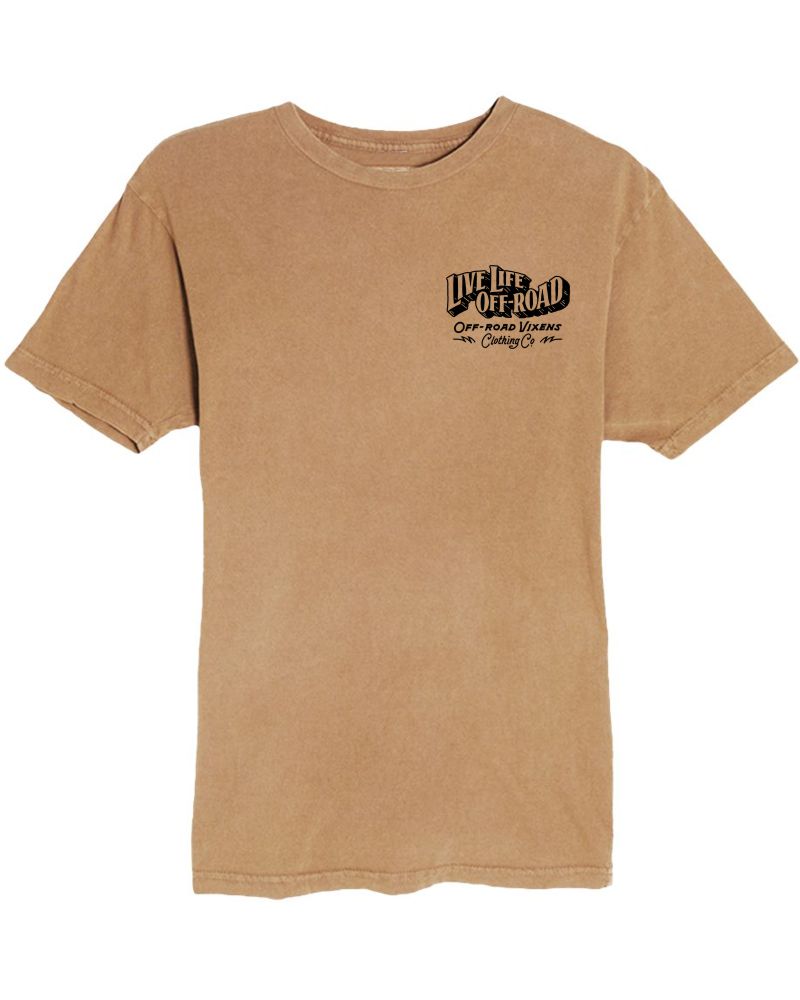 Photo of Off-Road Life Vintage Tee by OFF-ROAD VIXENS CLOTHING CO. - Premium Ladies Tees for UTVs / Side by Sides