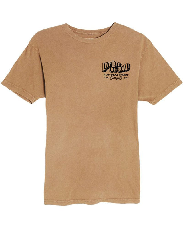 Photo of Off-Road Life Vintage Tee by OFF-ROAD VIXENS CLOTHING CO. - Premium Ladies Tees for UTVs / Side by Sides