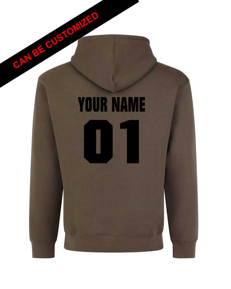 Photo of Off the Wall Heavy Weight Hoodie - Brown by OFF-ROAD VIXENS CLOTHING CO. - Premium Apparel & Accessories for UTVs / Side by Sides