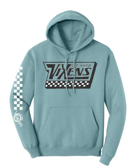 Photo of Off the Wall Unisex Pullover Hoodie - Blue by OFF-ROAD VIXENS CLOTHING CO. - Premium Ladies Hoodies for UTVs / Side by Sides