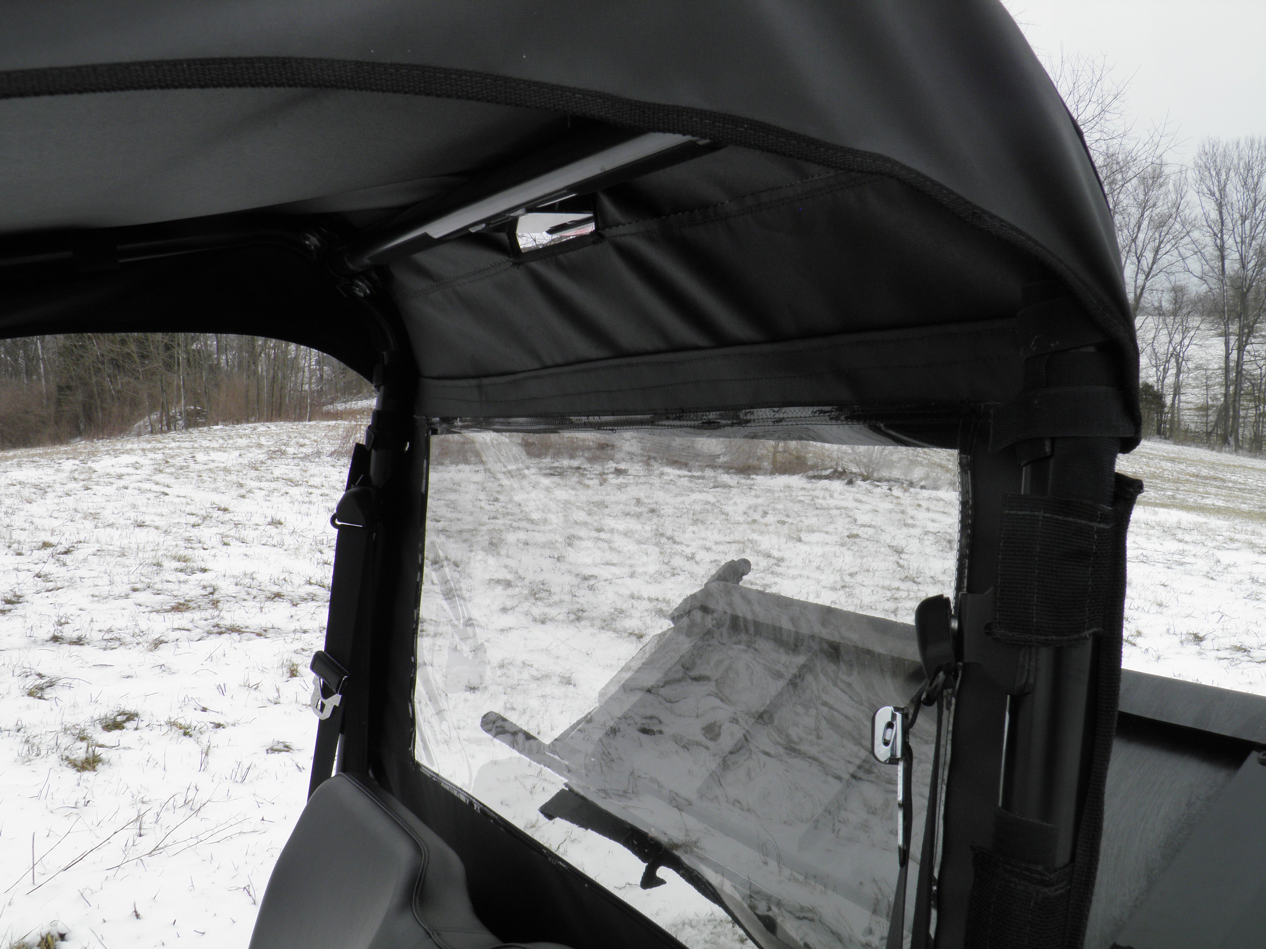 Photo of John Deere Gator 550/560/590 - Soft Back Panel by 3 Star UTV - Premium Enclosures for UTVs / Side by Sides