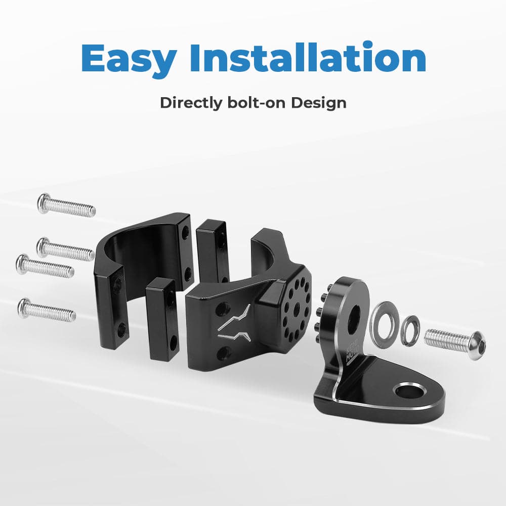 Photo of UTV Flag Mount, Whip Light Mount for 1.75 to 2 inch Roll Bar by Kemimoto - Premium for UTVs / Side by Sides