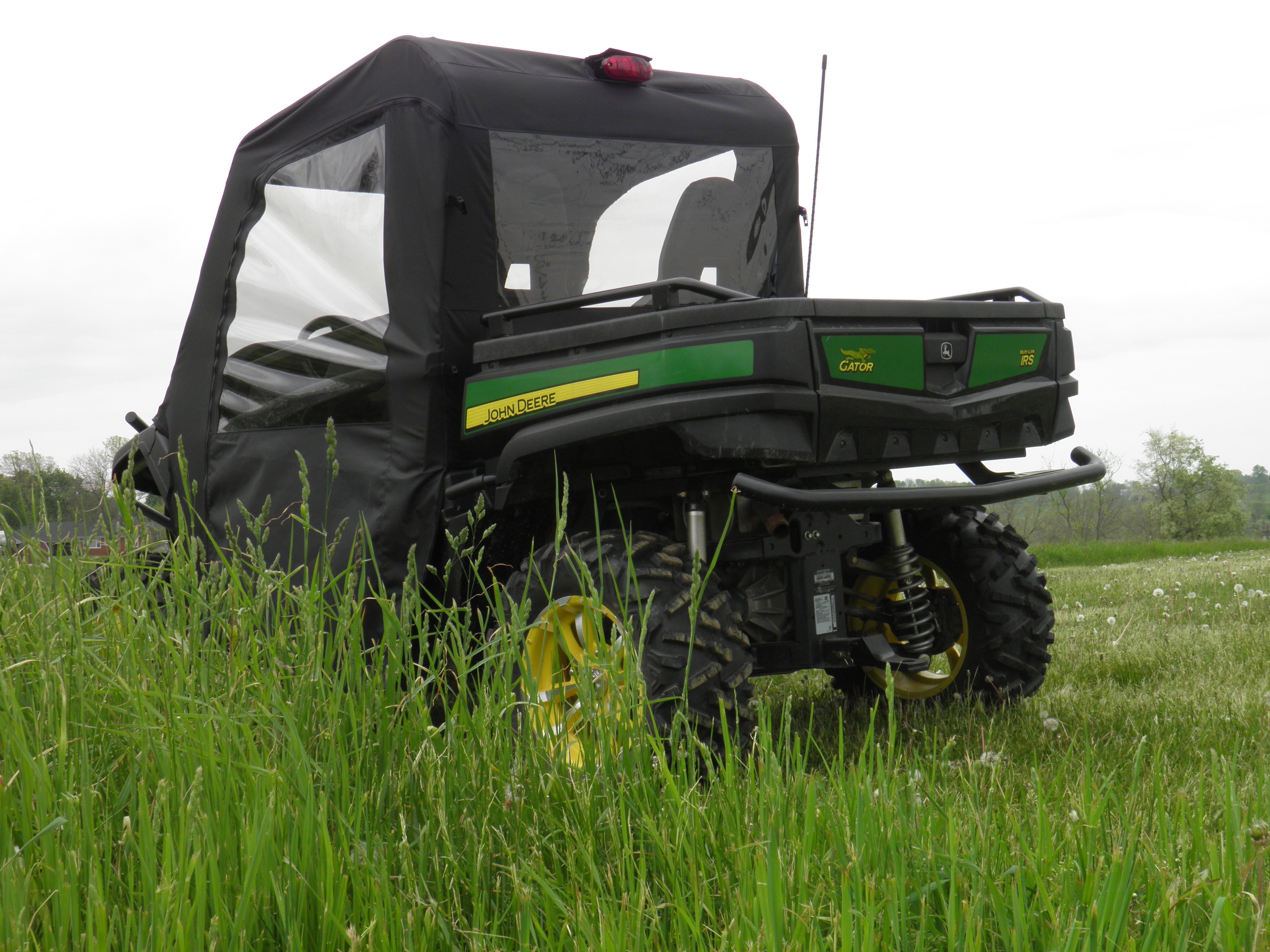 Photo of John Deere Gator 850i/860i - Full Cab Enclosure for Hard Windshield w/Lower Door Insert Option (Half Doors) by 3 Star UTV - Premium Enclosures for UTVs / Side by Sides