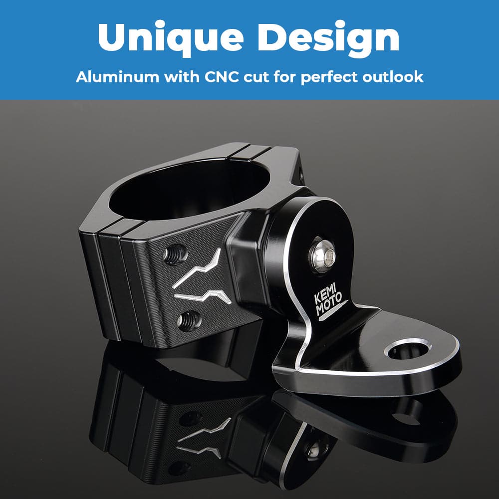 Photo of UTV Flag Mount, Whip Light Mount for 1.75 to 2 inch Roll Bar by Kemimoto - Premium for UTVs / Side by Sides