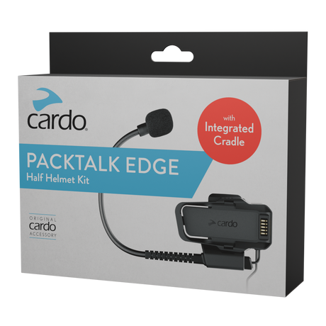 Photo of Packtalk Pro/Edge Half Helmet Kit by Cardo - Premium for UTVs / Side by Sides