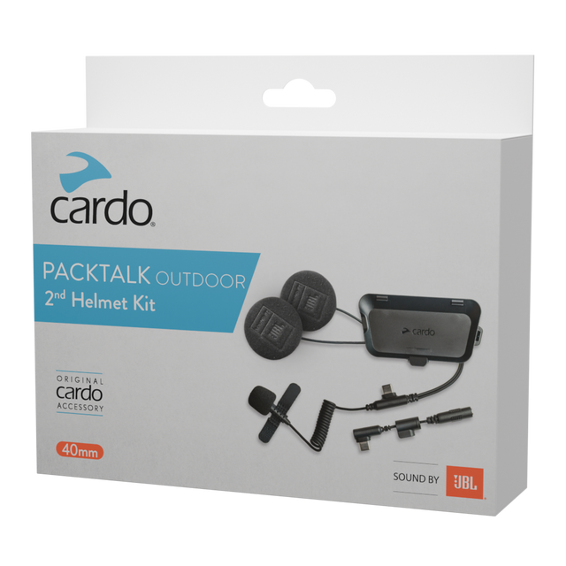 Photo of Packtalk Outdoor 2nd Helmet Kit with sound by JBL by Cardo - Premium for UTVs / Side by Sides