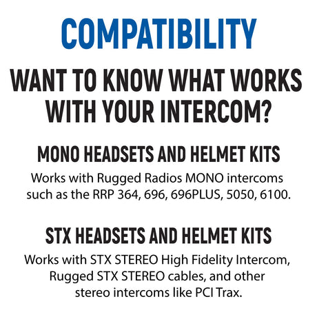 Photo of Rear Seat Expansion Kit with Helmet Kits or Headsets by Rugged Radios - Premium for UTVs / Side by Sides