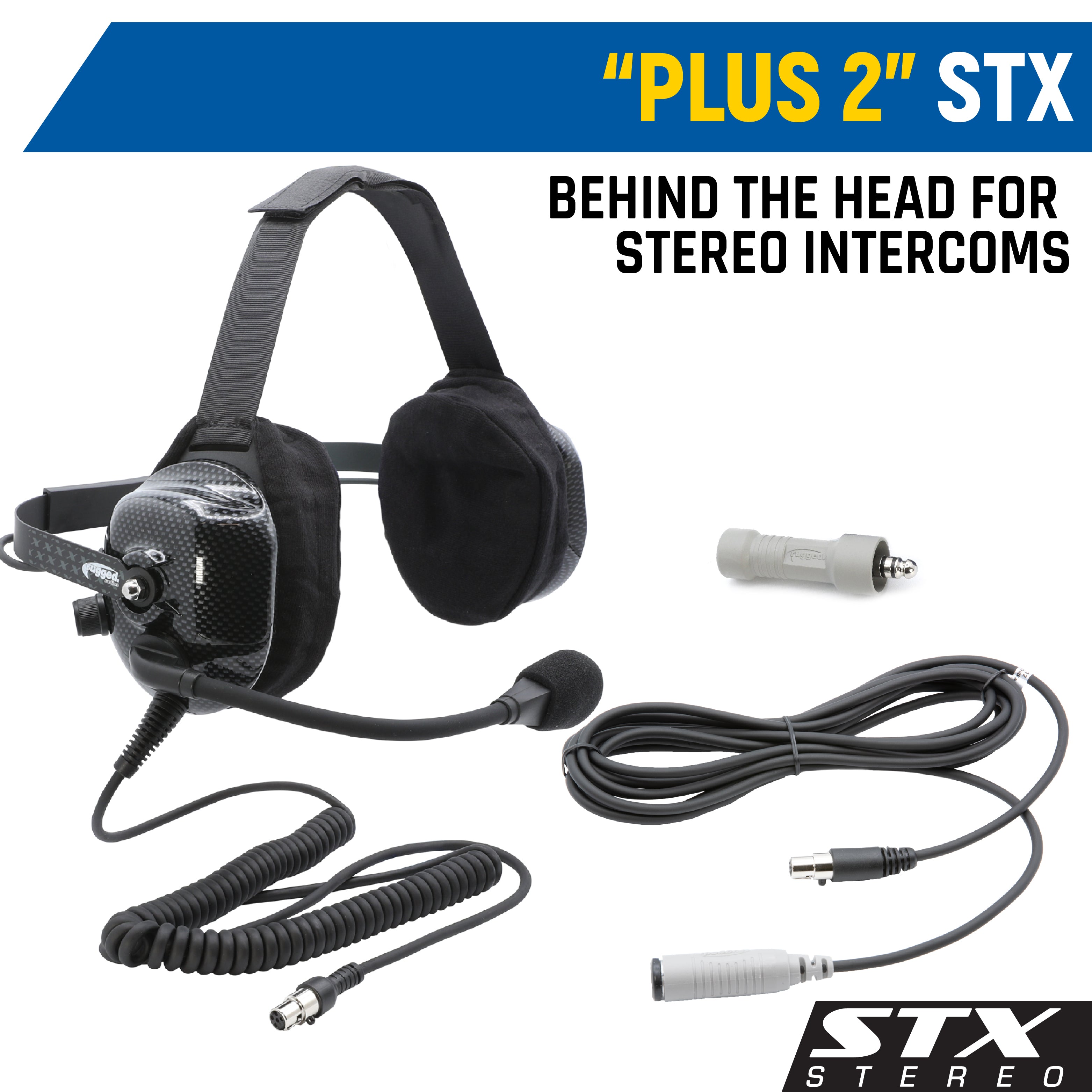 Photo of Rear Seat Expansion Kit with Helmet Kits or Headsets by Rugged Radios - Premium for UTVs / Side by Sides