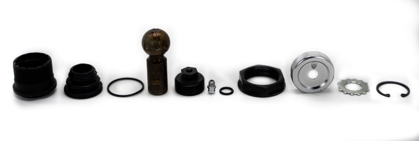 Heavy Duty Polaris Ball Joint - 4340 Chromoly + 300M Steel Stud (Adjustable & Rebuildable)