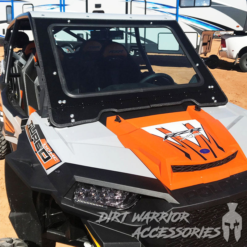 Photo of Dirt Warrior Accessories - Polaris RZR 1000 2014-18 Front Windshield To Fit SDR Cage by Dirt Warrior Accessories - Premium DWA for UTVs / Side by Sides