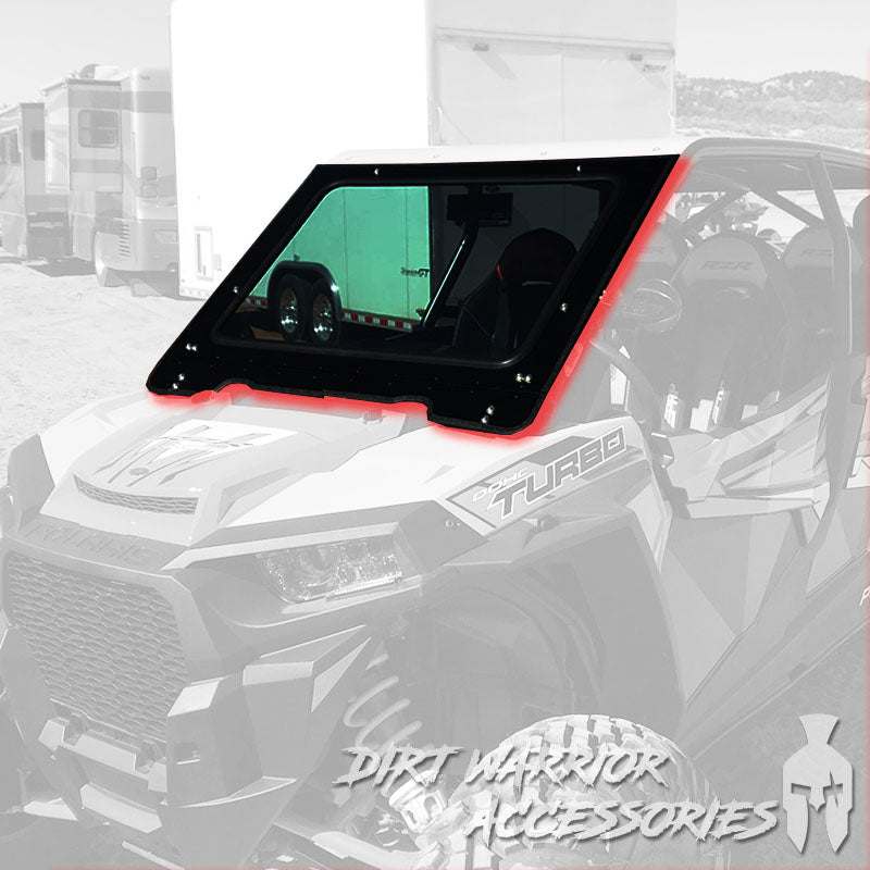 Photo of Dirt Warrior Accessories - Polaris RZR 1000 2014-18 Front Windshield To Fit SDR Cage by Dirt Warrior Accessories - Premium DWA for UTVs / Side by Sides
