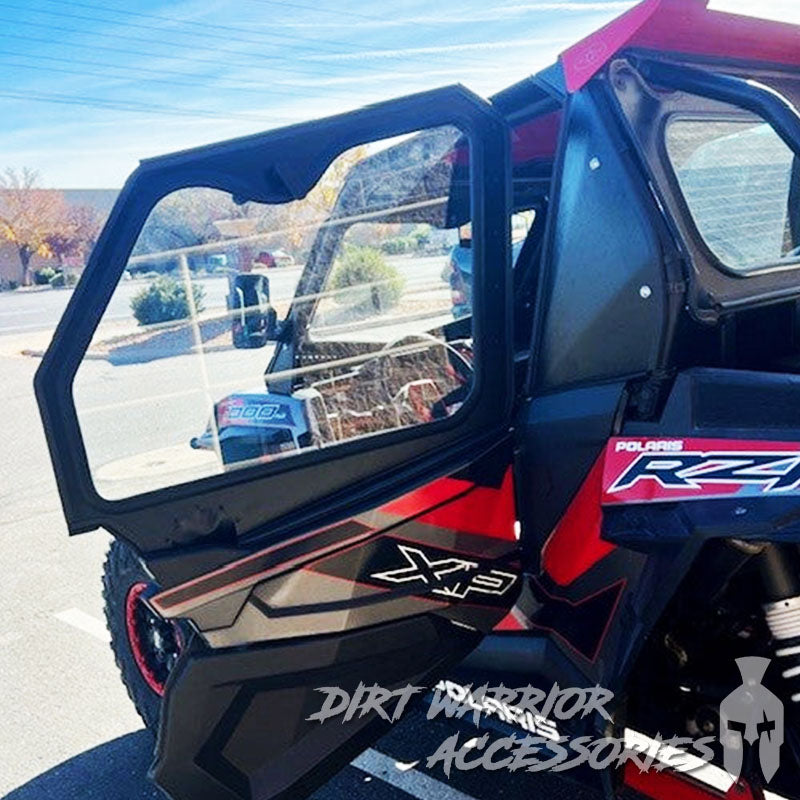 Photo of Dirt Warrior Accessories - Polaris RZR 1000 XP/Turbo 2-Seat Cab Enclosure "THE VAULT" 2014-23 Upper Side Doors & Panels (Patent Pending) by Dirt Warrior Accessories - Premium Cab Enclosures for UTVs / Side by Sides