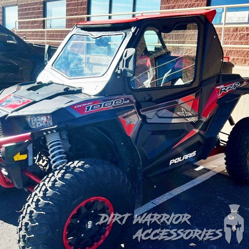 Photo of Dirt Warrior Accessories - Polaris RZR 1000 XP/Turbo 2-Seat Cab Enclosure "THE VAULT" 2014-23 Upper Side Doors & Panels (Patent Pending) by Dirt Warrior Accessories - Premium Cab Enclosures for UTVs / Side by Sides