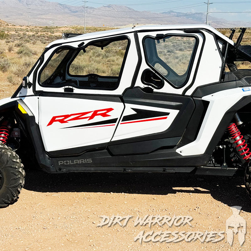Photo of Dirt Warrior Accessories - Polaris RZR 1000 XP/Turbo 4-Seat Cab Enclosure "THE VAULT" 2024+ Upper Side Doors & Panels (Patent Pending) by Dirt Warrior Accessories - Premium VAULT for UTVs / Side by Sides