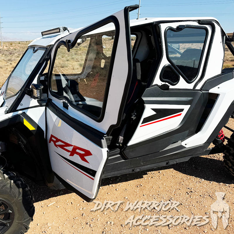 Photo of Dirt Warrior Accessories - Polaris RZR 1000 XP/Turbo 4-Seat Cab Enclosure "THE VAULT" 2024+ Upper Side Doors & Panels (Patent Pending) by Dirt Warrior Accessories - Premium VAULT for UTVs / Side by Sides