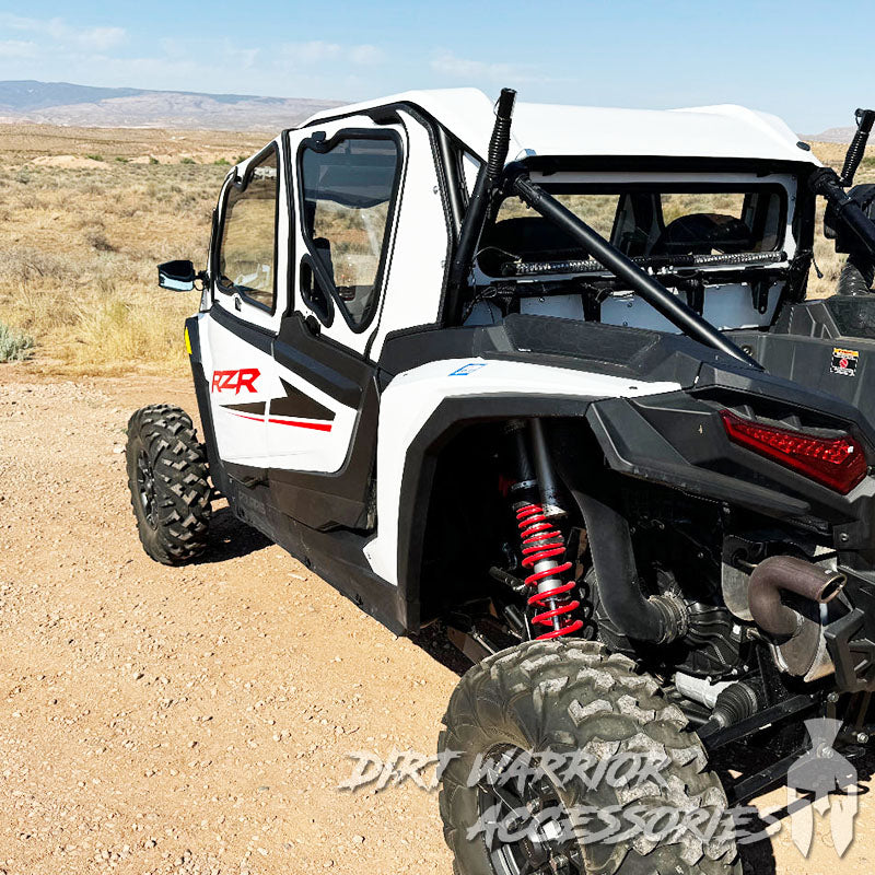 Photo of Dirt Warrior Accessories - Polaris RZR 1000 XP/Turbo 4-Seat Cab Enclosure "THE VAULT" 2024+ Upper Side Doors & Panels (Patent Pending) by Dirt Warrior Accessories - Premium Cab Enclosures for UTVs / Side by Sides