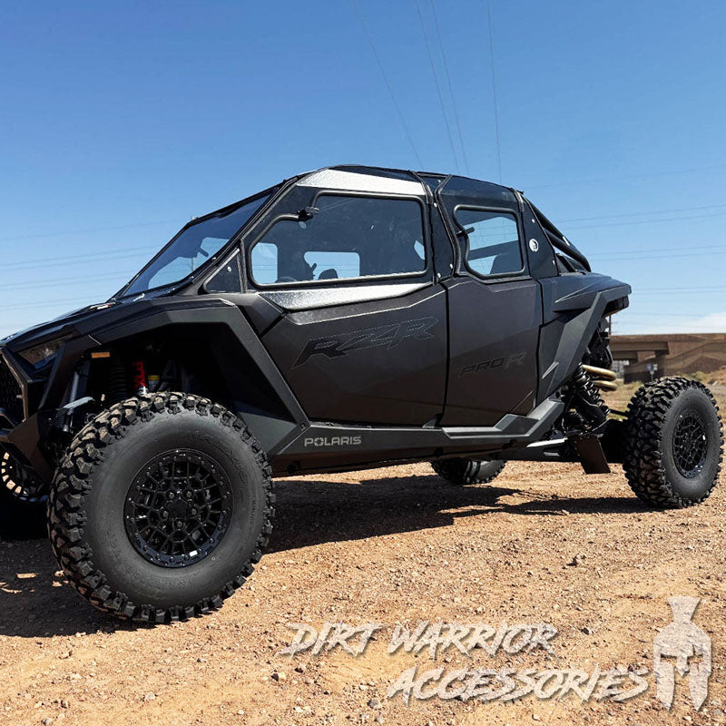 Photo of Dirt Warrior Accessories - Polaris RZR PRO R 4-Seat 2025+ Cab Enclosure "THE VAULT" Upper Side Doors & Panels (Patent Pending) by Dirt Warrior Accessories - Premium VAULT for UTVs / Side by Sides