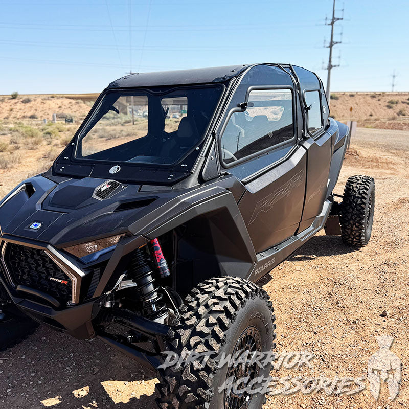 Photo of Dirt Warrior Accessories - Polaris RZR PRO R 4-Seat 2025+ Cab Enclosure "THE VAULT" Upper Side Doors & Panels (Patent Pending) by Dirt Warrior Accessories - Premium VAULT for UTVs / Side by Sides