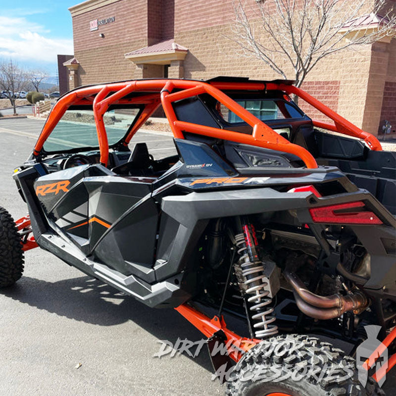Photo of Dirt Warrior Accessories - Polaris RZR PRO R Rear Windshield w/ Rockford Fosgate System 2022-24 by Dirt Warrior Accessories - Premium WINDSHIELD for UTVs / Side by Sides