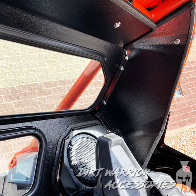 Photo of Dirt Warrior Accessories - Polaris RZR PRO R Rear Windshield w/ Rockford Fosgate System 2022-24 by Dirt Warrior Accessories - Premium WINDSHIELD for UTVs / Side by Sides