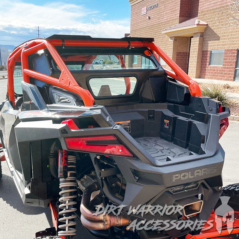 Photo of Dirt Warrior Accessories - Polaris RZR PRO R Rear Windshield w/ Rockford Fosgate System 2022-24 by Dirt Warrior Accessories - Premium WINDSHIELD for UTVs / Side by Sides
