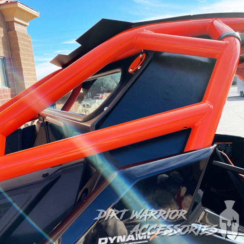 Photo of Dirt Warrior Accessories - Polaris RZR PRO R Rear Windshield w/ Rockford Fosgate System 2022-24 by Dirt Warrior Accessories - Premium WINDSHIELD for UTVs / Side by Sides