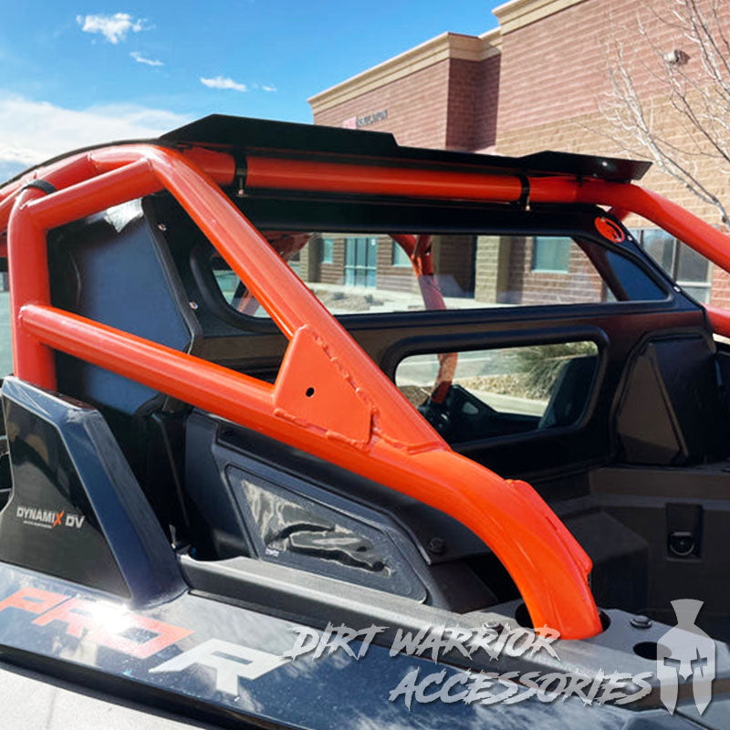 Photo of Dirt Warrior Accessories - Polaris RZR PRO R Rear Windshield w/ Rockford Fosgate System 2022-24 by Dirt Warrior Accessories - Premium WINDSHIELD for UTVs / Side by Sides