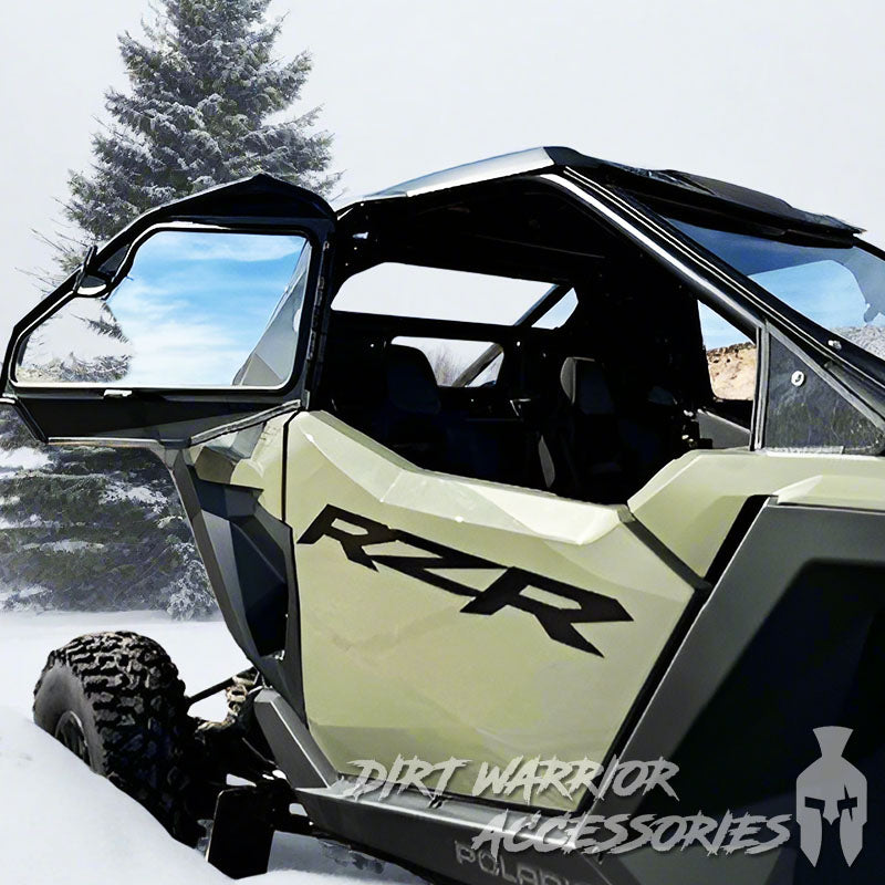 Photo of Dirt Warrior Accessories - Polaris RZR PRO S/PRO XP 2025 2-Seat Cab Enclosure "THE VAULT" Upper Side Doors & Panels (Patent Pending) by Dirt Warrior Accessories - Premium VAULT for UTVs / Side by Sides