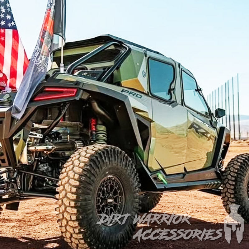 Photo of Dirt Warrior Accessories - Polaris RZR PRO S/PRO XP 2025 4-Seat Cab Enclosure "THE VAULT" Upper Side Doors & Panels (Patent Pending) by Dirt Warrior Accessories - Premium Cab Enclosures for UTVs / Side by Sides