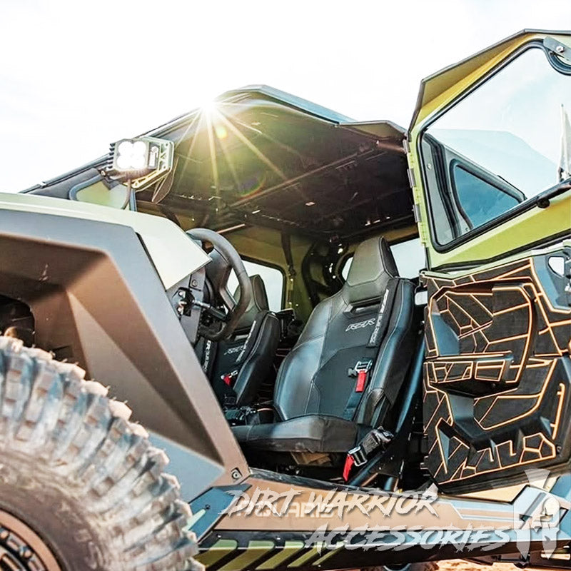 Photo of Dirt Warrior Accessories - Polaris RZR PRO S/PRO XP 2025 4-Seat Cab Enclosure "THE VAULT" Upper Side Doors & Panels (Patent Pending) by Dirt Warrior Accessories - Premium Cab Enclosures for UTVs / Side by Sides