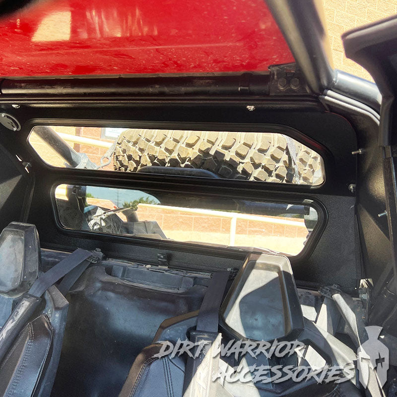 Photo of Dirt Warrior Accessories - Polaris RZR PRO XP / Turbo R Rear Windshield 2019-24 by Dirt Warrior Accessories - Premium WINDSHIELD for UTVs / Side by Sides