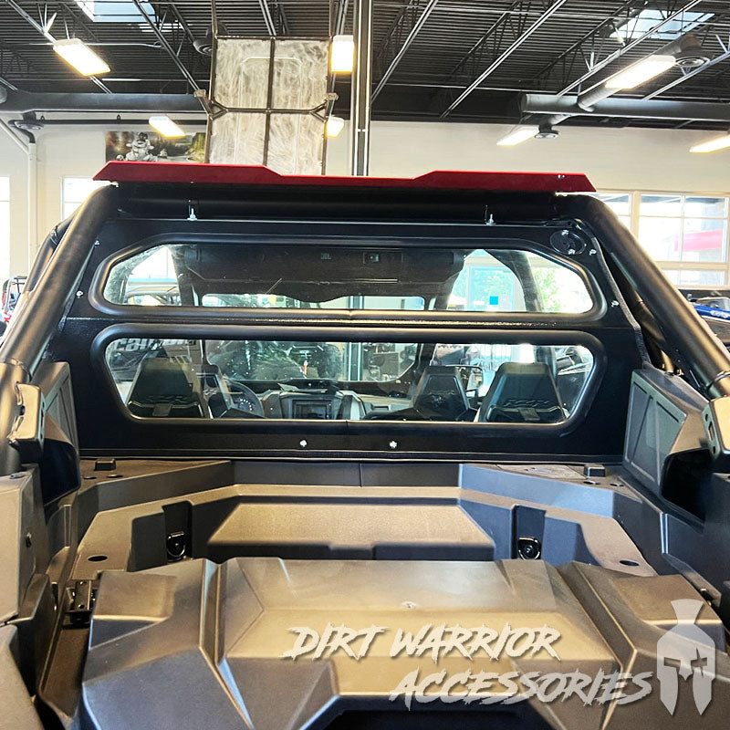 Photo of Dirt Warrior Accessories - Polaris RZR PRO XP / Turbo R Rear Windshield 2019-24 by Dirt Warrior Accessories - Premium WINDSHIELD for UTVs / Side by Sides