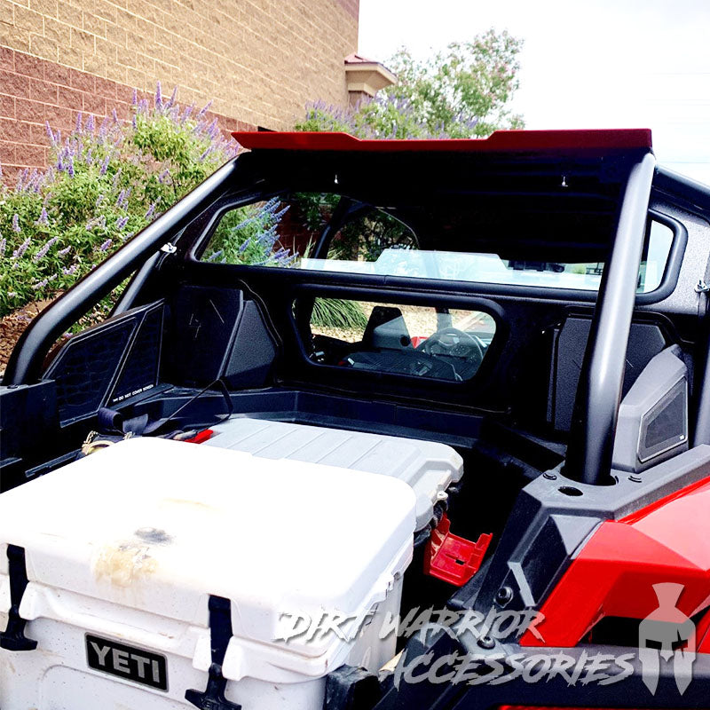 Photo of Dirt Warrior Accessories - Polaris RZR PRO XP / Turbo R Rear Windshield w/ Rockford Fosgate Systems 2020-24 by Dirt Warrior Accessories - Premium WINDSHIELD for UTVs / Side by Sides