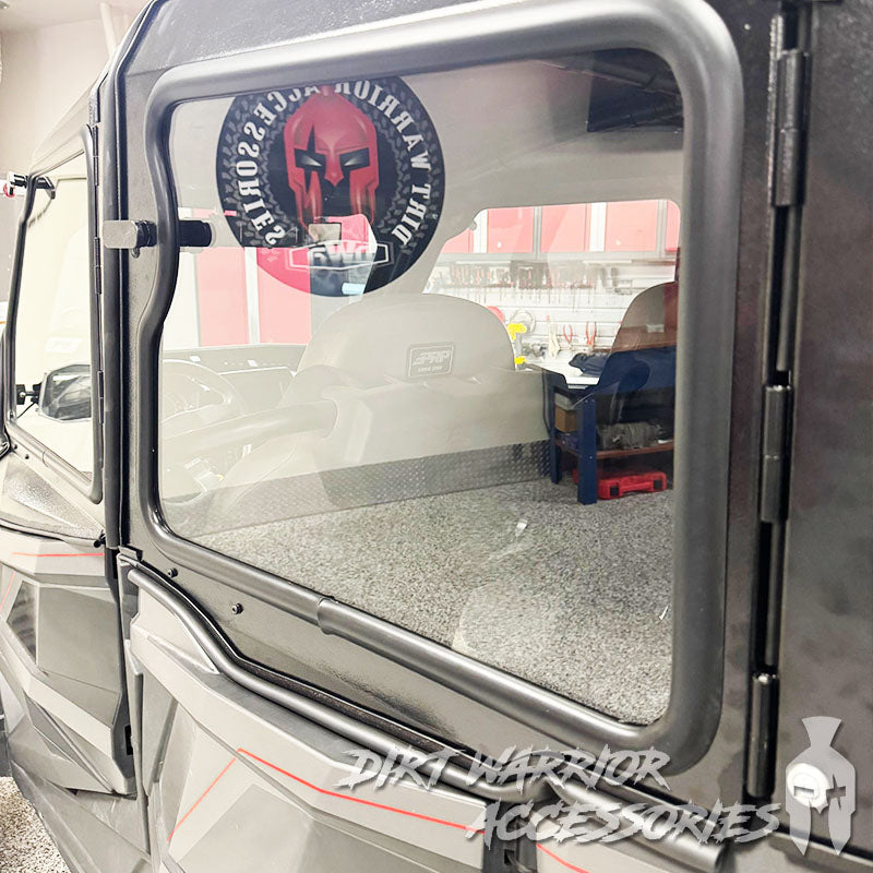Photo of Dirt Warrior Accessories - Polaris RZR Turbo S 4-Seat Cab Enclosure "THE VAULT" Upper Side Doors & Panels (Patent Pending) by Dirt Warrior Accessories - Premium Cab Enclosures for UTVs / Side by Sides