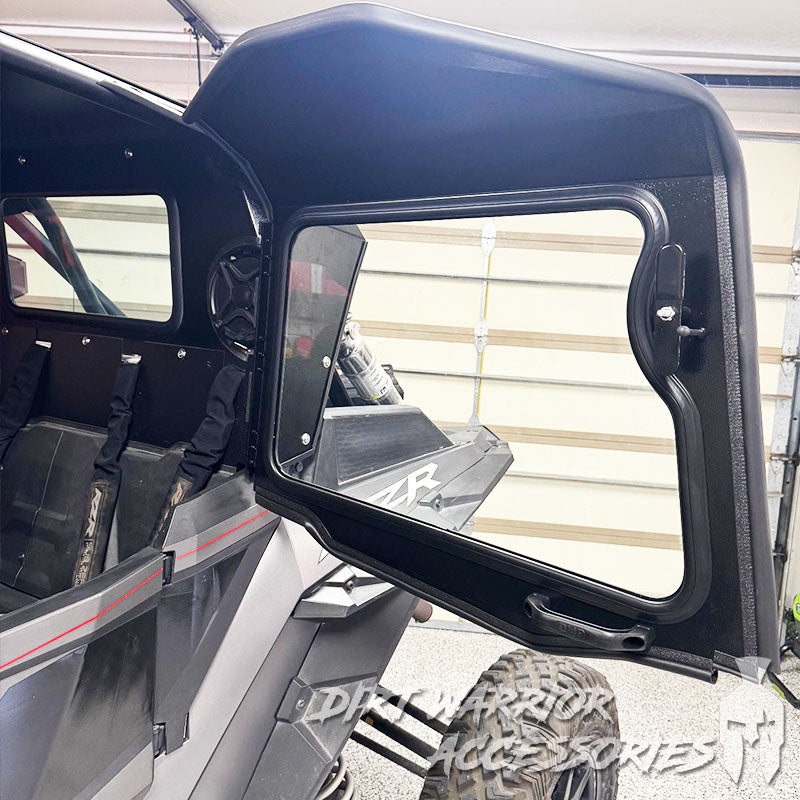 Photo of Dirt Warrior Accessories - Polaris RZR Turbo S 4-Seat Cab Enclosure "THE VAULT" Upper Side Doors & Panels (Patent Pending) by Dirt Warrior Accessories - Premium Cab Enclosures for UTVs / Side by Sides