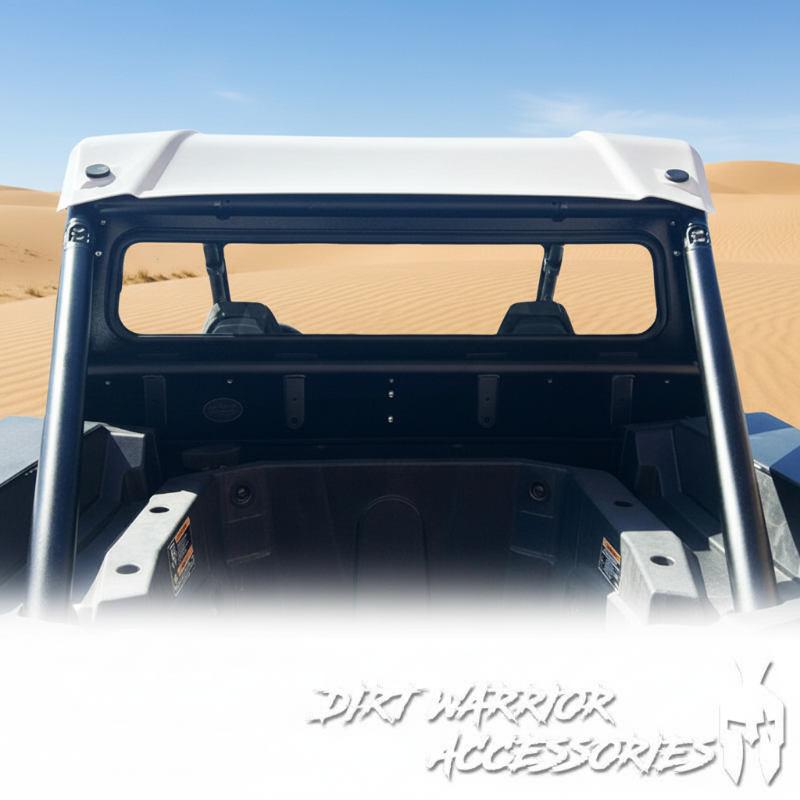 Photo of Dirt Warrior Accessories - Polaris RZR XP 1000 Rear Windshield 2024 by Dirt Warrior Accessories - Premium WINDSHIELD for UTVs / Side by Sides