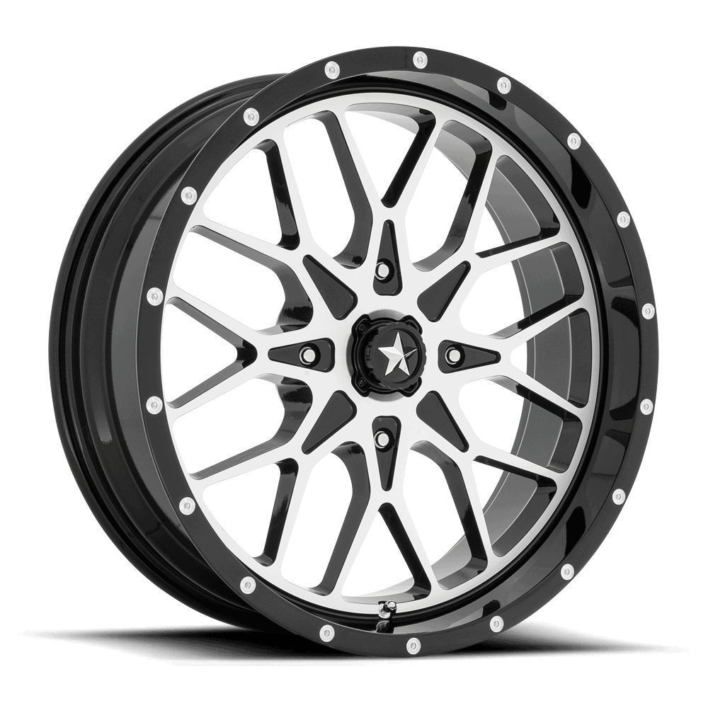 Photo of MSA M45 Portal - Gloss Black Machined by MSA Offroad Wheels - Premium for UTVs / Side by Sides