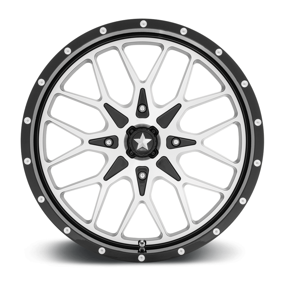 Photo of MSA M45 Portal - Gloss Black Machined by MSA Offroad Wheels - Premium for UTVs / Side by Sides