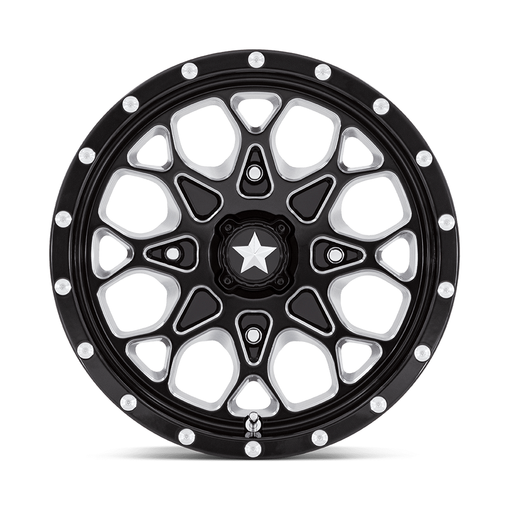 Photo of MSA M45 Portal - Gloss Black Milled by MSA Offroad Wheels - Premium for UTVs / Side by Sides