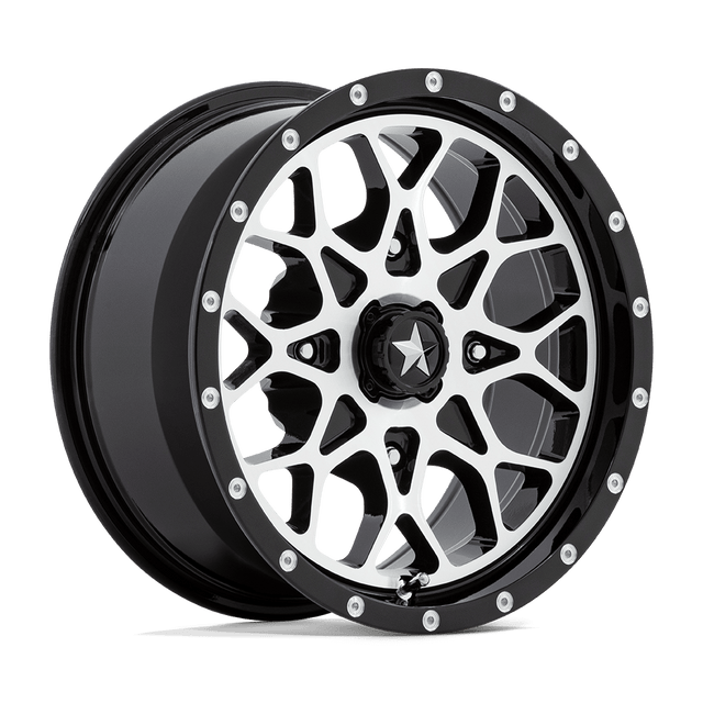 Photo of MSA M45 Portal - Gloss Black Machined by MSA Offroad Wheels - Premium for UTVs / Side by Sides