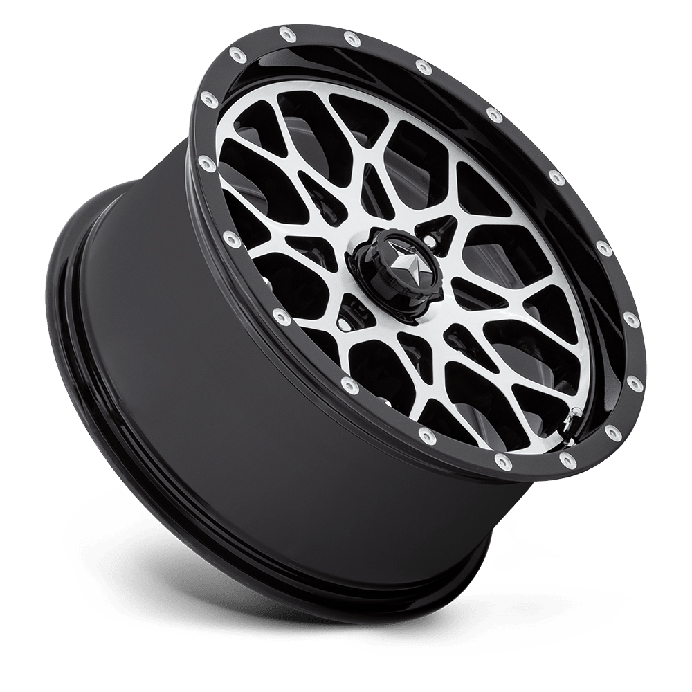 Photo of MSA M45 Portal - Gloss Black Machined by MSA Offroad Wheels - Premium for UTVs / Side by Sides