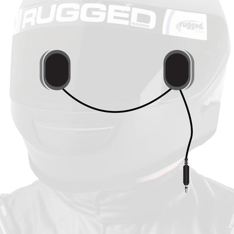 Photo of Alpha Audio Speaker Pods - Velcro Mounting and Gel Ear Pods - Stereo & Mono 3.5mm by Rugged Radios - Premium for UTVs / Side by Sides