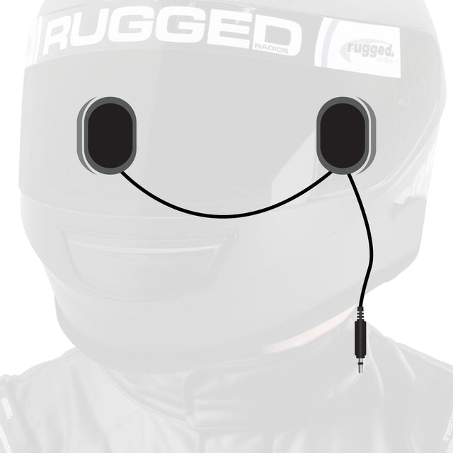 Photo of Alpha Audio Speaker Pods - Velcro Mounting and Gel Ear Pods - Stereo & Mono 3.5mm by Rugged Radios - Premium for UTVs / Side by Sides