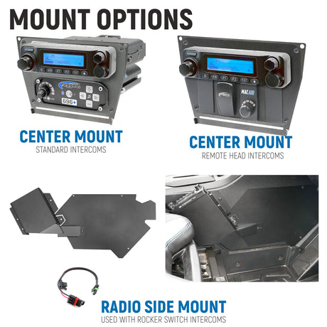 Photo of Polaris RZR PRO XP - Turbo R - Pro R - Complete Communication Kit with Bluetooth Intercom and 2-Way Radio by Rugged Radios - Premium for UTVs / Side by Sides